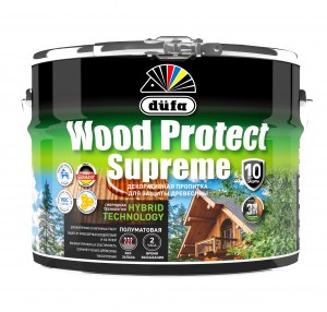 пропитка "dufa" wood protect supreme, тиковое дерево 9л