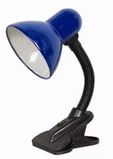 светильник настольный с прищепкой ultraflash uf-320 c06 синий 60вт, e27, лон