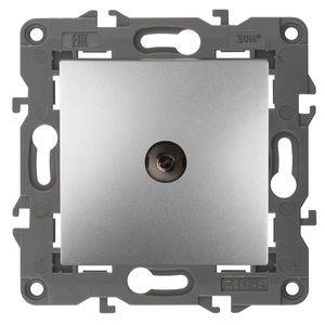 розетка tv одиночная, ip20, эра elegance, алюминий 14-3101-03 распродажа