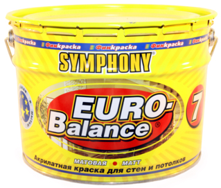 краска в/д симфония евро-баланс 7а 10/9л (мет)