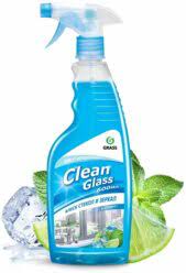 средство для мытья стекол и зеркал "clean glass" 0,6л (1/12)"grass"