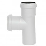 pp тройник кан. d50х50/90 белый