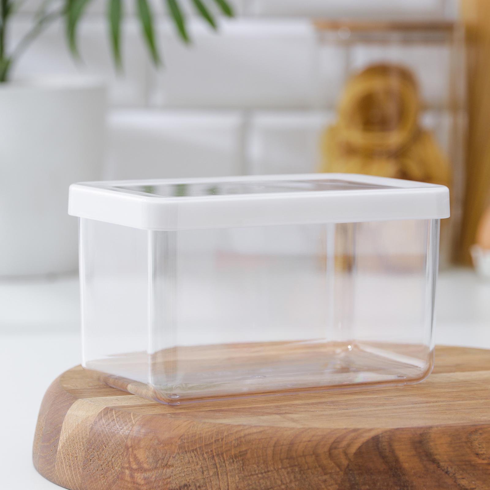 Емкость для сыпучих продуктов СТЕП 1,1л (белый) — купить в Калуге за ...