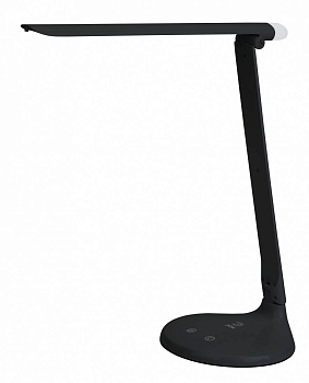 настольный светильник эра nled-482-10w-bk черный