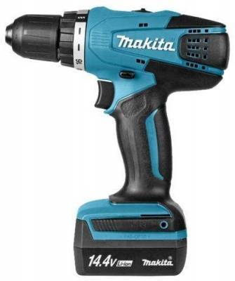 дрель-шуруповерт аккумуляторная makita df347dwe, 14,4в, li-ion 2x1,5ач