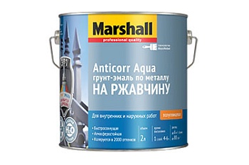 эмаль marshall anticorr aqua антикоррозийная акриловая, п/глянцевая, баз bw (2,0л)