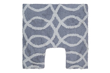 коврик для ванной комнаты хлопковый серый, создавая мечты с u-вырезом 50*50 cm