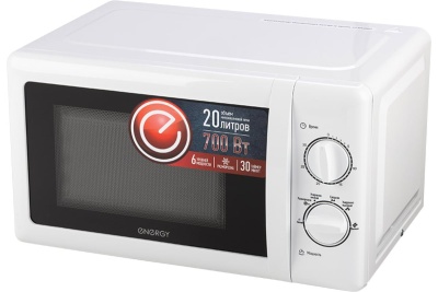 микроволновая печь (свч) energy emw-20704, 700вт, 20л, белая 105664