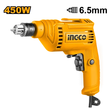 электрическая дрель 450 вт ingco ed45658