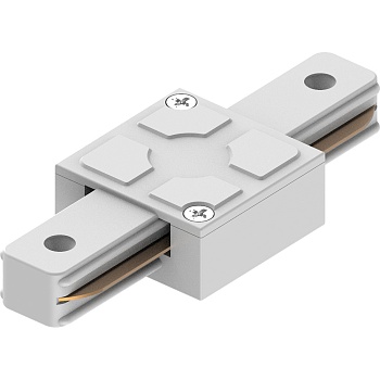 коннектор прямой для шинопровода, белый, ld1006 для cab1005