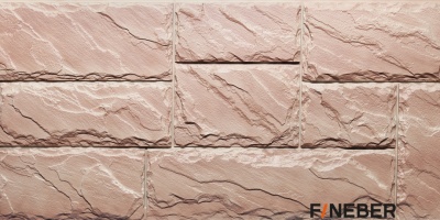 панель фасадная камень крупный терракотовый /fineber/ 1080х453мм/0,49м2 распродажа