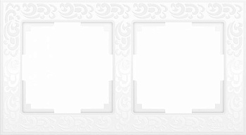 рамка на 2 поста белый werkel wl05-frame-02-white