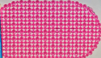 spa-коврик для ванной aqua-prime 69*39см сеточка розовый 8