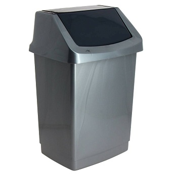 контейнер для мусора 15л. клик-ит 28х23.5х43.6см серый люкс/гранит 591