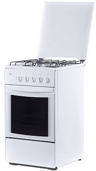 плита газовая flama 4-х комф. rg 2401 w 50см белая