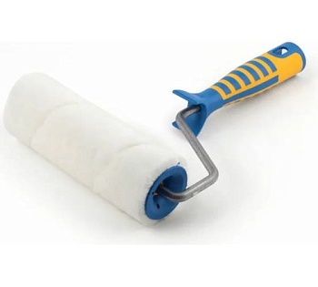 валик 240, d8mm, профи велюр белый, 2х ручка