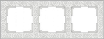 рамка на 3 поста белый werkel wl05-frame-03-white