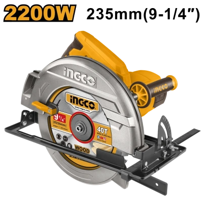 пила циркулярная сетевая ingco cs23522, 2200вт, 235мм