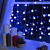 гирлянда "занавес" 2 х 1.5 м насадки "ёжики", ip20, прозр.нить, 360 led, свечение синее