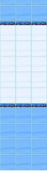 панель   пвх фриз 3d 2700*250мм 12шт/8,1м2/уп novita афалины синий (добор/2шт)