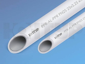 труба pn25 40 pp-r вн.армир. алюм. контур (40) (кратно 2м)