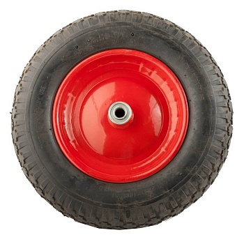 колесо д/т строит. pr3500-16 14х350х8 16/68мм (сварное,красное) модель wb5009s(белый мешок /уп.5шт