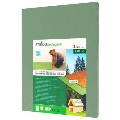 подложка листовая хвойная steico underfloor 590*790*3мм (9,322м2)