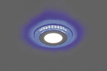 точечный свет 9w, 720lm, белый (4000к) и синий, al2330 с драйвером в комплекте