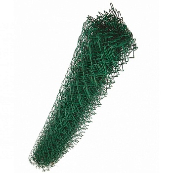 сетка плетеная с покрытием пвх (зеленая) 55*55*2,5мм (1,2*10м)
