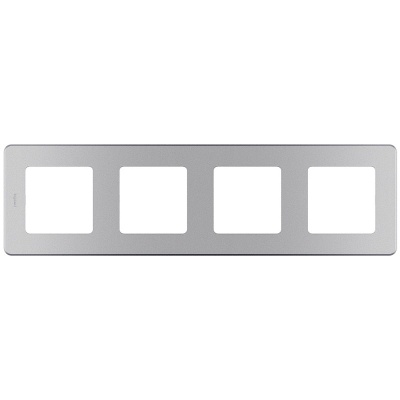 рамка - 4 поста legrand inspiria алюминий