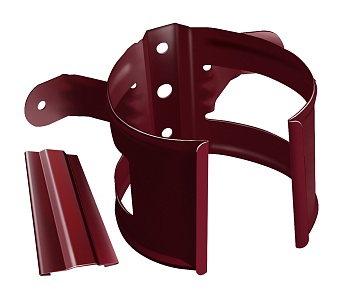 кронштейн трубы на дерево,90 мм,вишня ral 3005 grand line распродажа..