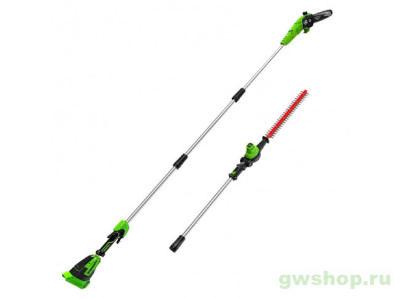 пила-высоторез аккумуляторная greenworks g40psh, 40в, без акб