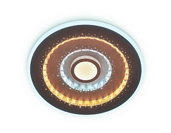 потолочный светодиодный светильник с пультом fa253 cf кофе 112w d490*60 (пду радио 2.4)