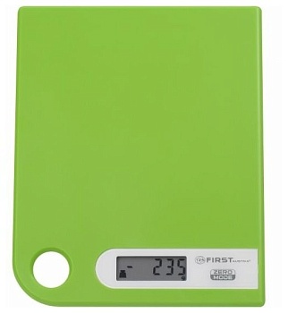 6401-1-gn весы кухонные first,максимально допустимый вес : 5 кг.цена деления : 1 г.lcd-дисплей 15 мм