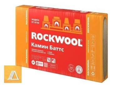 утеплитель rockwool "камин баттс" пл.110 1000*600*30 (4шт, 2,4м2, 0,072м3)