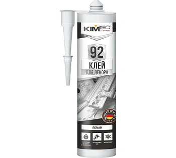 клей (жидк.гвозди) kim tec 92" декор,белый, 280мл (1/12) (03-01-92)