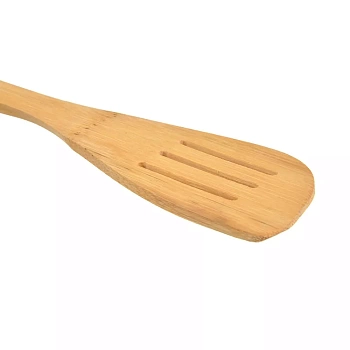 лопатка кулинарная бамбуковая, с прорезями (30см)