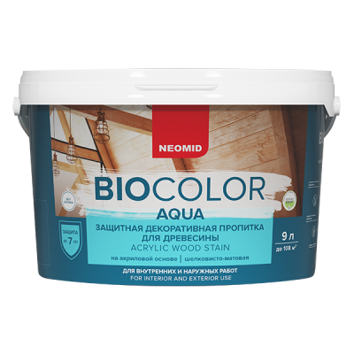 антисептик неомид bio color aqua кедр (0.9л) распродажа