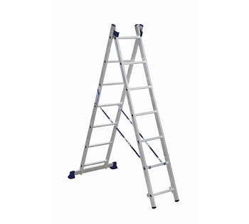 лестница алюминиевая 2-х секц 7 ступеней (5207) 5207