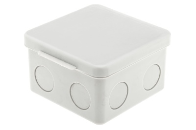 коробка распред. 80х80х55 без отверстий (3 муфты), ip54, оп, серый (120)