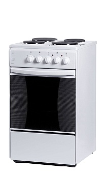 плита электрическая flama 4-х комф. ае1403w 50см белая