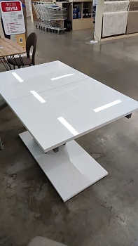 стол обеденный "мемфис" (бетон чикаго светло-серый,белый agt)