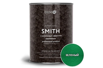 краска кузнечная elcon smith (с молотковым эффектом) зеленая (0,4кг) распродажа
