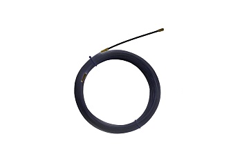 нейлоновая кабельная протяжка нкп диаметр 4мм длина 10м с наконечниками (черная) tdm