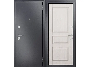 дверь мет. family eco mp ( графит букле, мдф дуб белый скандинавский, ed-2, 2050, 960 левая