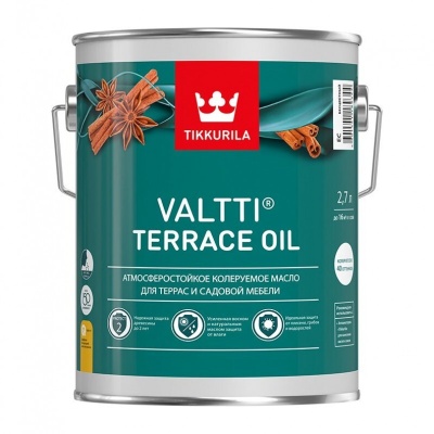 масло tikkurila валтти terrace oil ec для террас 9 л