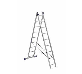лестница алюминиевая 2-х секц 9 ступеней (5209) 5209
