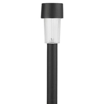 светильник sl-pl30 эра садовый на солнечной батарее, пластик, черный, 30 см
