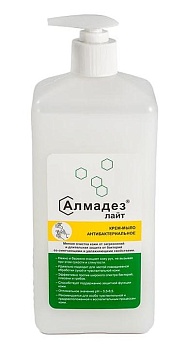 алмадез-лайт (мыло-крем антибактериальное), 1л. (дозатор-насос) мал 04 1/20