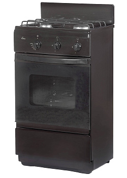 плита газовая flama 2-х комф. cg 3202 в 50 см коричневая